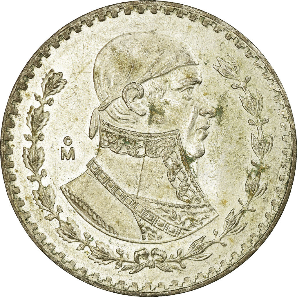 Coin, Mexico, Peso, 1957, Mexico City, AU(55-58), Silver, KM:459
