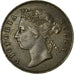 Coin, Mauritius, 5 Cents, 1883, EF(40-45), Bronze, KM:9