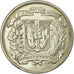 Münze, Dominican Republic, Peso, 1955, Philadelphia, SS, Silber, KM:23