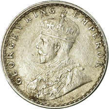 Coin, INDIA-BRITISH, George V, 2 Annas, 1917, EF(40-45), Silver, KM:515