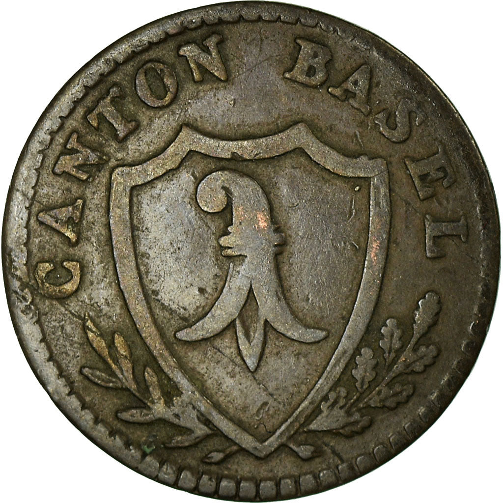 Coin, SWISS CANTONS, BASEL, 2 Rappen, 1818, Basel, VF(30-35), Billon, KM:202