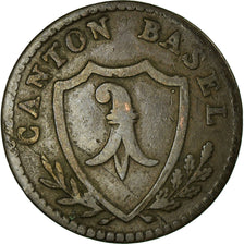 Coin, SWISS CANTONS, BASEL, 2 Rappen, 1818, Basel, VF(30-35), Billon, KM:202