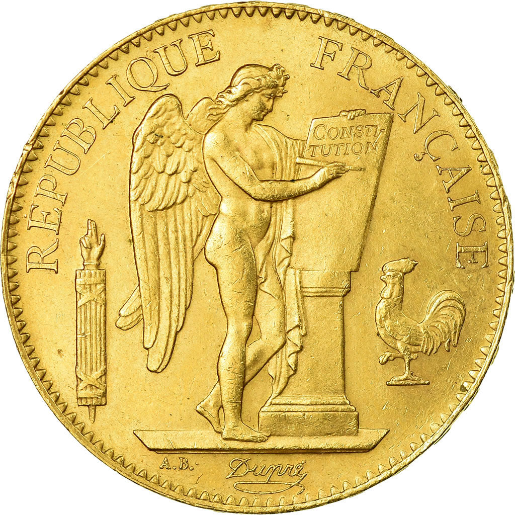 Coin, France, Génie, 100 Francs, 1886, Paris, MS(60-62), Gold, KM:832