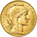 Moeda, França, Marianne, 20 Francs, 1914, MS(60-62), Dourado, KM:857