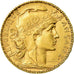 Moeda, França, Marianne, 20 Francs, 1906, Paris, AU(55-58), Dourado, KM:847