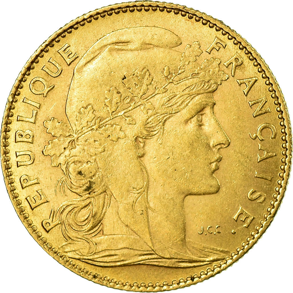 Munten, Frankrijk, Marianne, 10 Francs, 1899, Paris, PR, Goud, KM:846