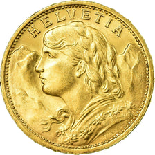 Moneda, Suiza, 20 Francs, 1908, Bern, SC, Oro, KM:35.1