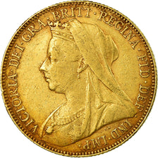Coin, Australia, Victoria, Sovereign, 1900, Perth, EF(40-45), Gold, KM:13