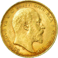 Coin, Australia, Edward VII, Sovereign, 1904, Melbourne, AU(50-53), Gold, KM:15