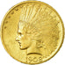 Moneta, USA, Indian Head, $10, Eagle, 1908, U.S. Mint, Philadelphia, AU(55-58)