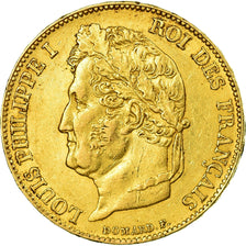 Moneta, Francja, Louis-Philippe, 20 Francs, 1848, Paris, AU(50-53), Złoto