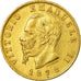 Moneta, Włochy, Vittorio Emanuele II, 20 Lire, 1878, Rome, AU(50-53), Złoto