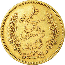 Monnaie, Tunisie, Ali Bey, 10 Francs, 1891, Paris, TTB, Or, KM:226