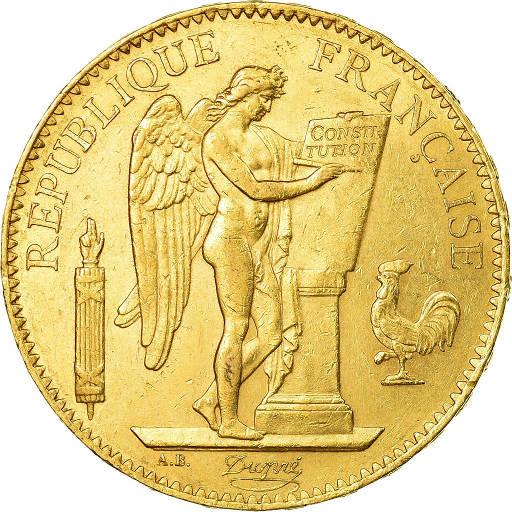Coin, France, Génie, 100 Francs, 1882, Paris, EF(40-45), Gold, KM:832
