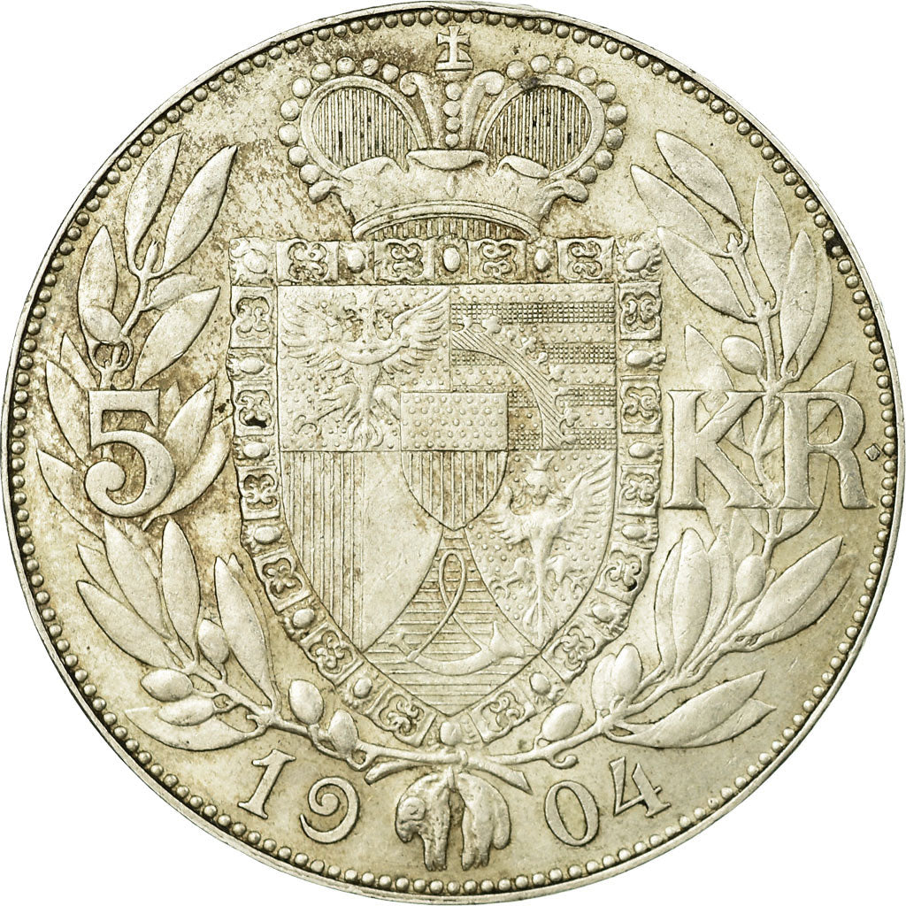 Monnaie, Liechtenstein, Prince John II, 5 Kronen, 1904, SUP+, Argent, KM:4