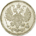 Coin, Russia, Nicholas II, 5 Kopeks, 1887, MS(63), Silver, KM:19a.1