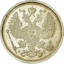 Coin, Russia, Nicholas II, 20 Kopeks, 1886, Saint-Petersburg, MS(63), Silver