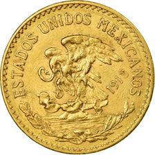 Moneda, México, 20 Pesos, 1918, Mexico City, MBC, Oro, KM:478