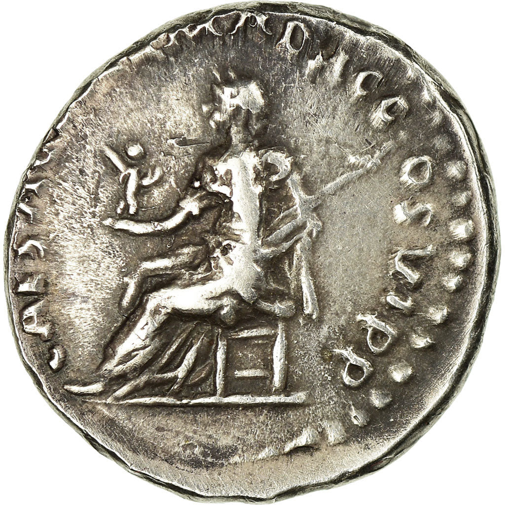 Coin, Plotina, Denarius, Rome, Very rare, EF(40-45), Silver, RIC:730