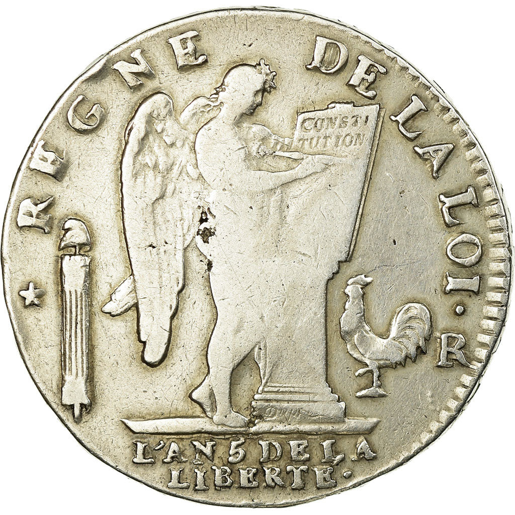 Monnaie, France, Écu de 6 livres françois, ECU, 6 Livres, 1793, Orléans, TB