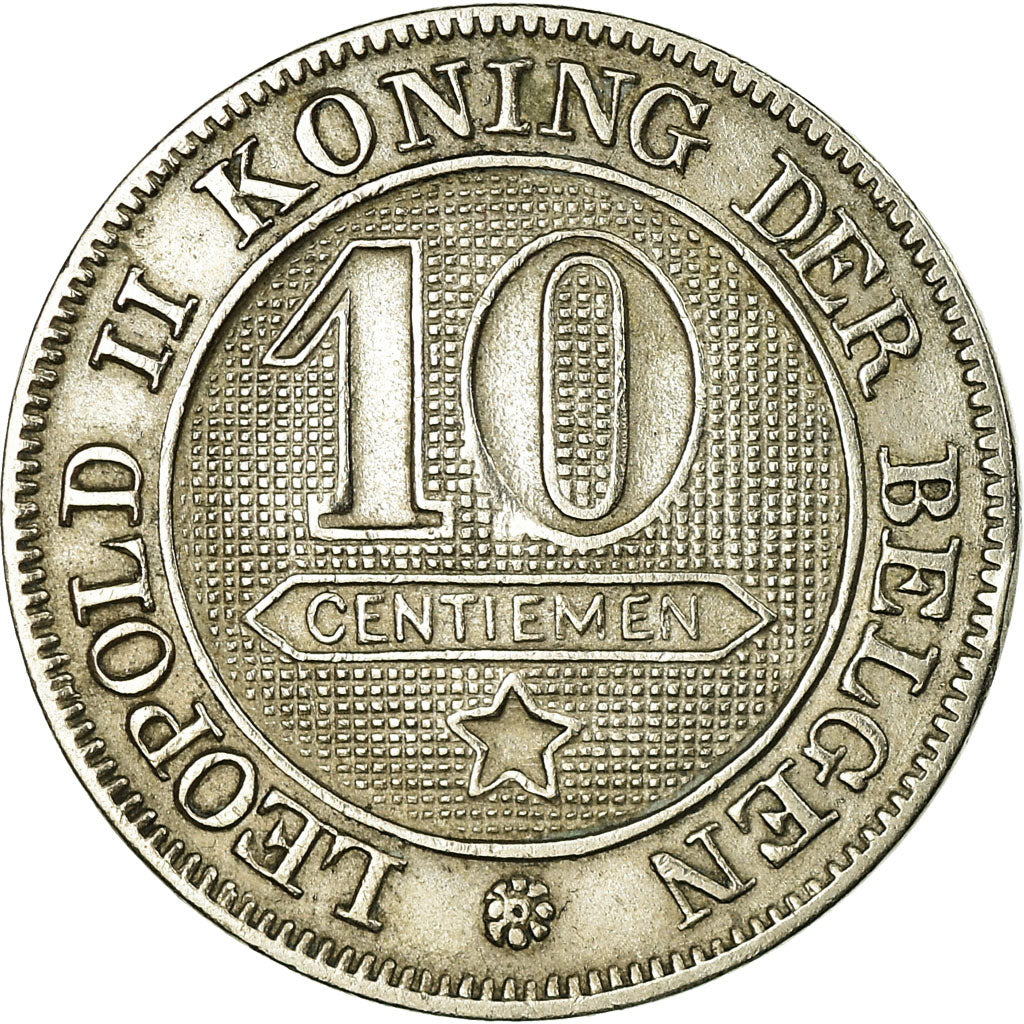 Coin, Belgium, Leopold II, 10 Centimes, 1901, Brussels, EF(40-45)