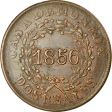 Coin, Argentina, BUENOS AIRES, 2 Reales, 1856, VF(20-25), Copper, KM:9