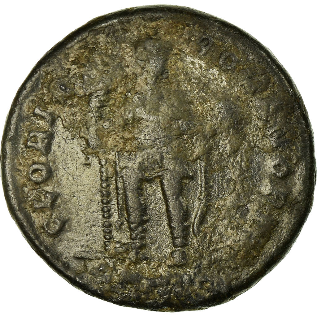 Coin, Honorius, Nummus, Nicomedia, VF(20-25), Copper, RIC:46c
