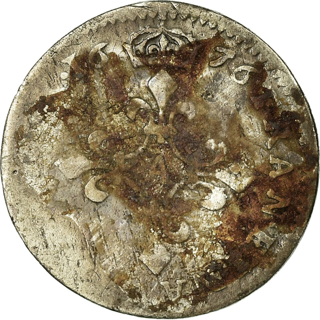 Munten, Frankrijk, Louis XIV, 4 Sols des Traitants, 1676, Paris, ZG+, Zilver