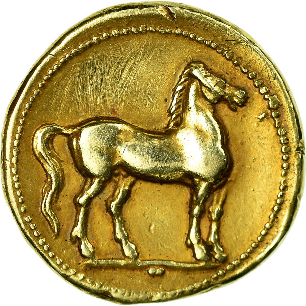 Coin, Carthage, Zeugitane, Stater, AU(55-58), Electrum, SNG-Cop:977