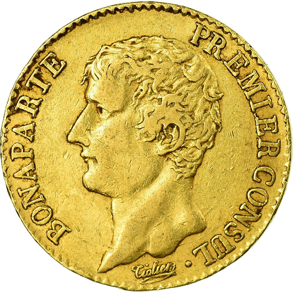 Monnaie, France, Napoléon I, 20 Francs, 1804, Paris, TTB, Or, Gadoury:1020