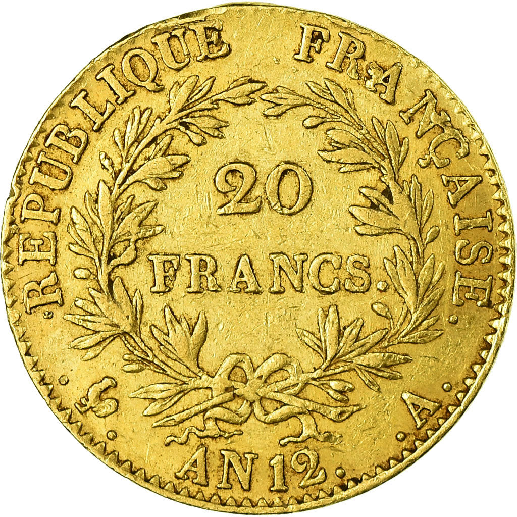 Monnaie, France, Napoléon I, 20 Francs, 1804, Paris, TTB, Or, Gadoury:1020