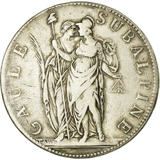 Moneta, STATI ITALIANI, PIEDMONT REPUBLIC, 5 Francs, An 10, Turin, MB+, Argento