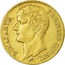 Moneta, Francja, Napoléon I, 40 Francs, An 12 (1804), Paris, EF(40-45), Złoto