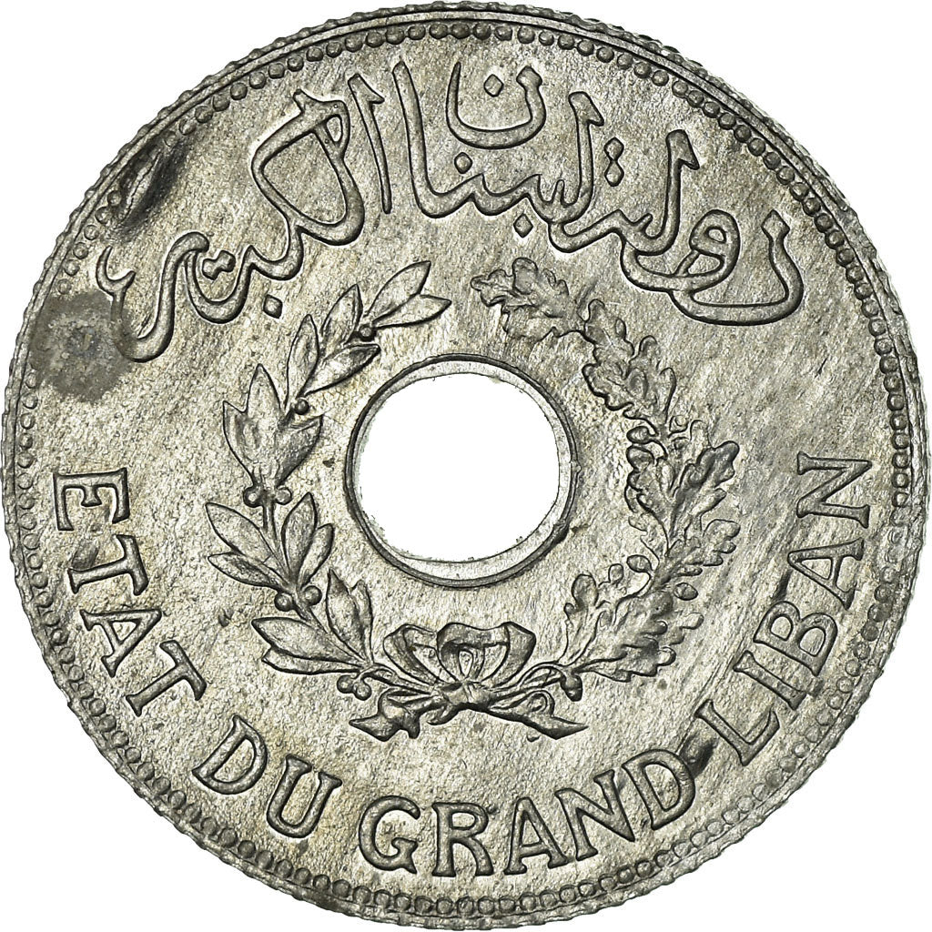 Coin, Lebanon, Piastre, 1940, Paris, MS(63), Zinc, KM:3a, Lecompte:16