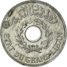 Coin, Lebanon, Piastre, 1940, Paris, MS(63), Zinc, KM:3a, Lecompte:16