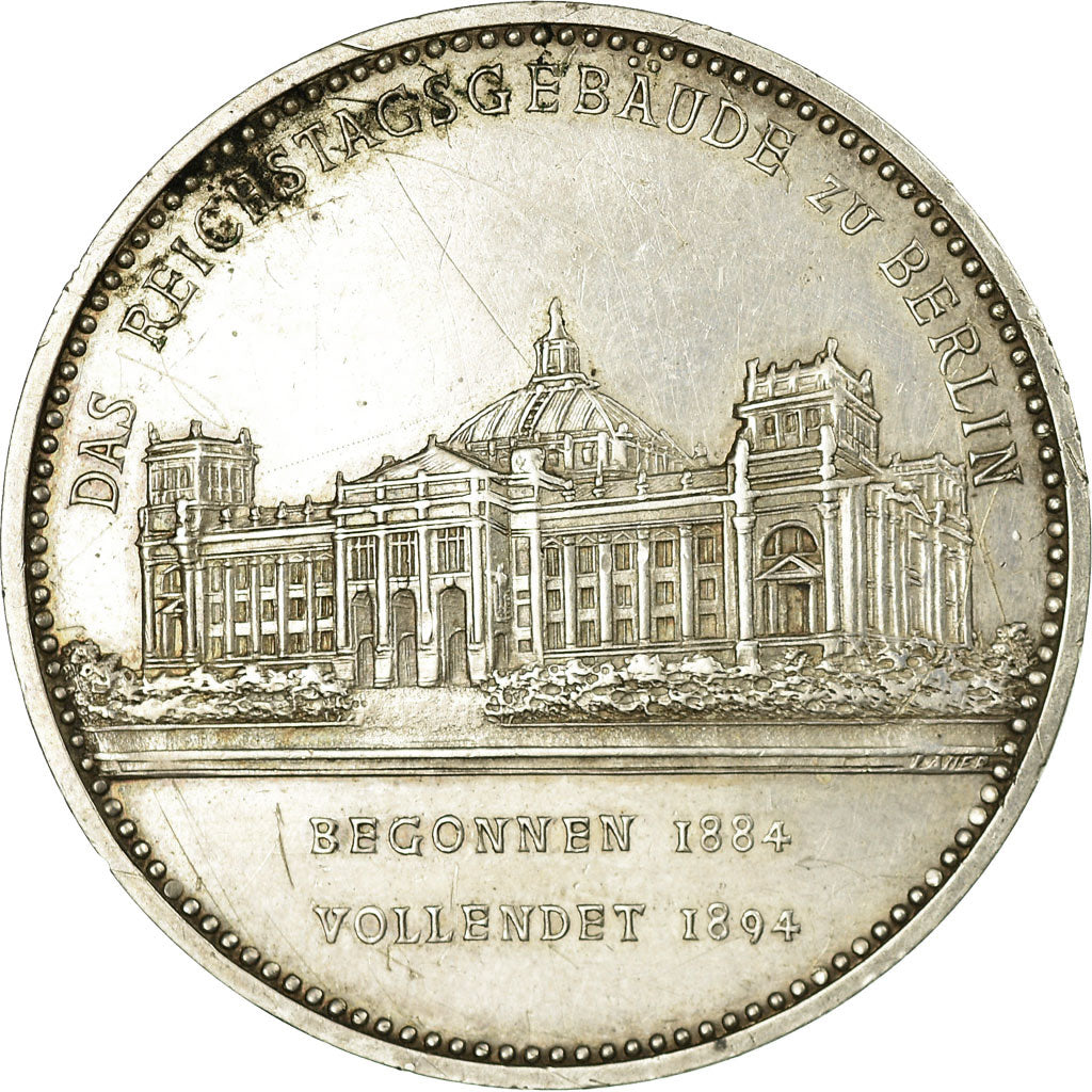 Germany, Medal, History, 1894, AU(55-58), Silver