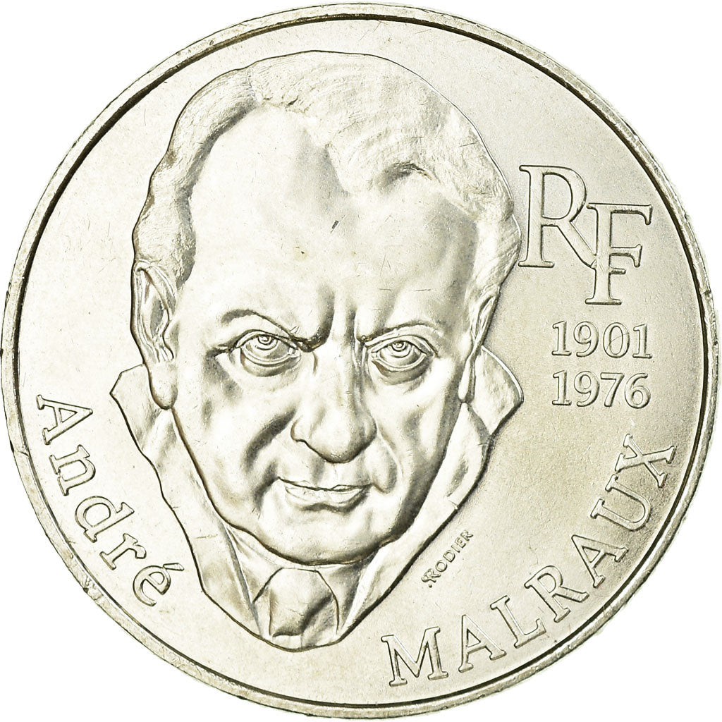 Coin, France, André Malraux, 100 Francs, 1997, AU(55-58), Silver, KM:1188