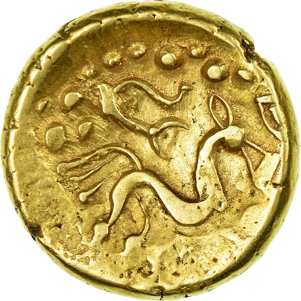 Coin, Suessiones, Stater, AU(55-58), Gold, Delestrée:169-170