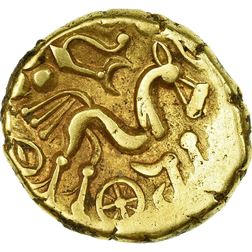 Coin, Suessiones, Stater, AU(55-58), Gold, Delestrée:169-170