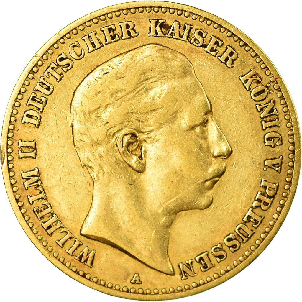 Coin, German States, PRUSSIA, Wilhelm II, 10 Mark, 1893, Berlin, EF(40-45)