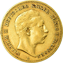 Coin, German States, PRUSSIA, Wilhelm II, 10 Mark, 1893, Berlin, EF(40-45)