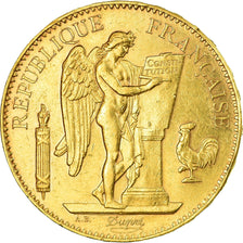 Moneta, Francja, Génie, 100 Francs, 1902, Paris, AU(50-53), Złoto, KM:832