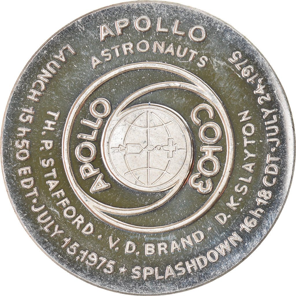 Switzerland, Medal, Apollo, Sciences & Technologies, 1975, MS(63), Silver