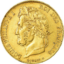 Moneda, Francia, Louis-Philippe, 20 Francs, 1848, Paris, MBC, Oro, KM:750.1