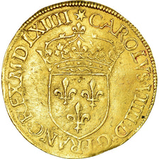 Moeda, França, Charles IX, Ecu d'or, 1564, Paris, EF(40-45), Dourado