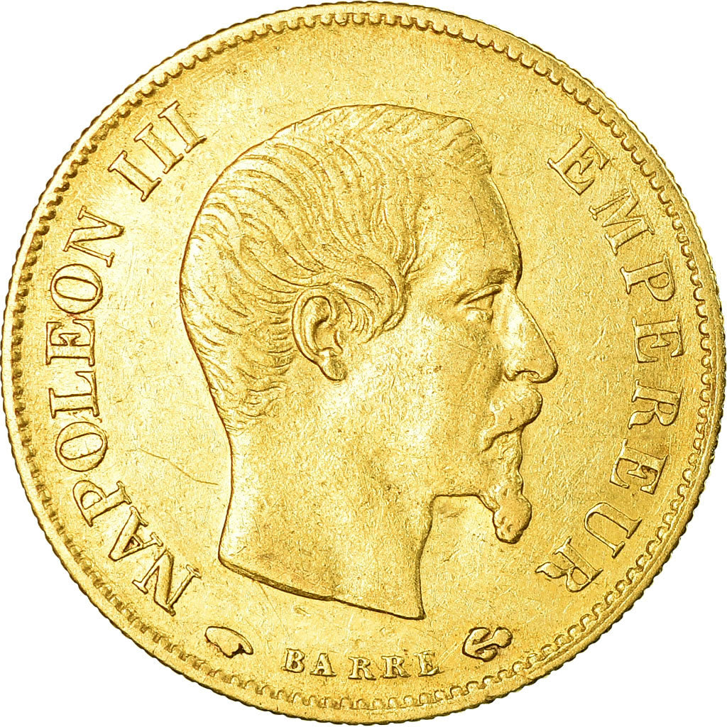 Coin, France, Napoleon III, 10 Francs, 1860, Paris, VF(30-35), Gold