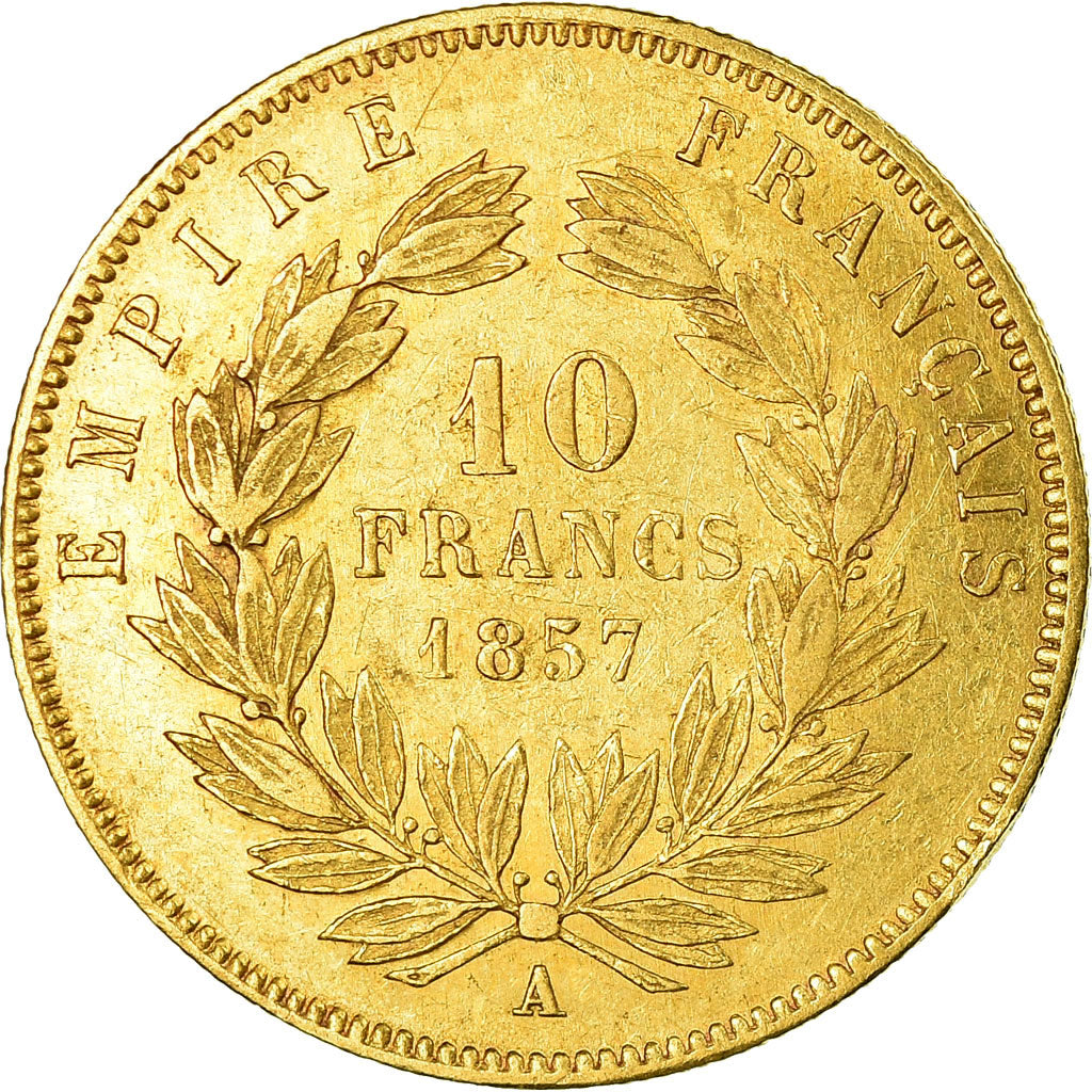 Monnaie, France, Napoleon III, Napoléon III, 10 Francs, 1857, Paris, TTB, Or