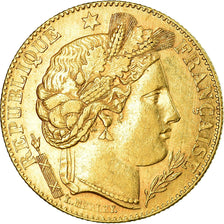 Moneta, Francja, Cérès, 10 Francs, 1896, Paris, AU(50-53), Złoto, KM:830