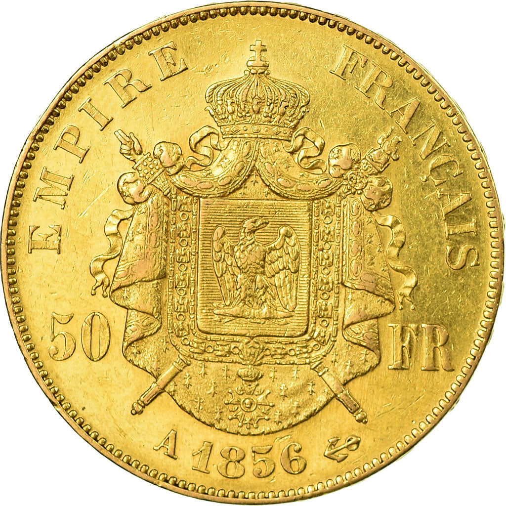 Munten, Frankrijk, Napoleon III, Napoléon III, 50 Francs, 1856, Paris, ZF+