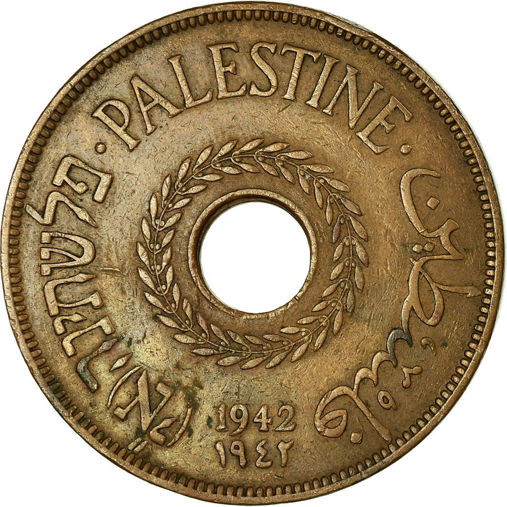 Coin, Palestine, 20 Mils, 1942, EF(40-45), Bronze, KM:5a